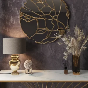 KARE Design Tafellamp Barock Goud Beige