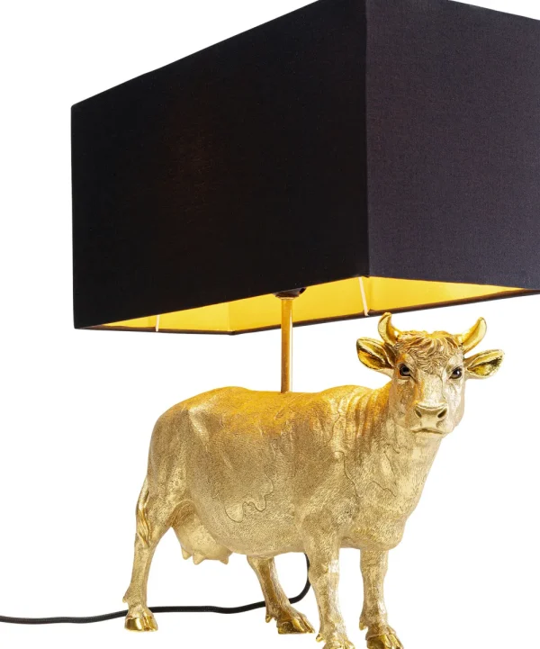 KARE Design Tafellamp Cow Gold 52cm