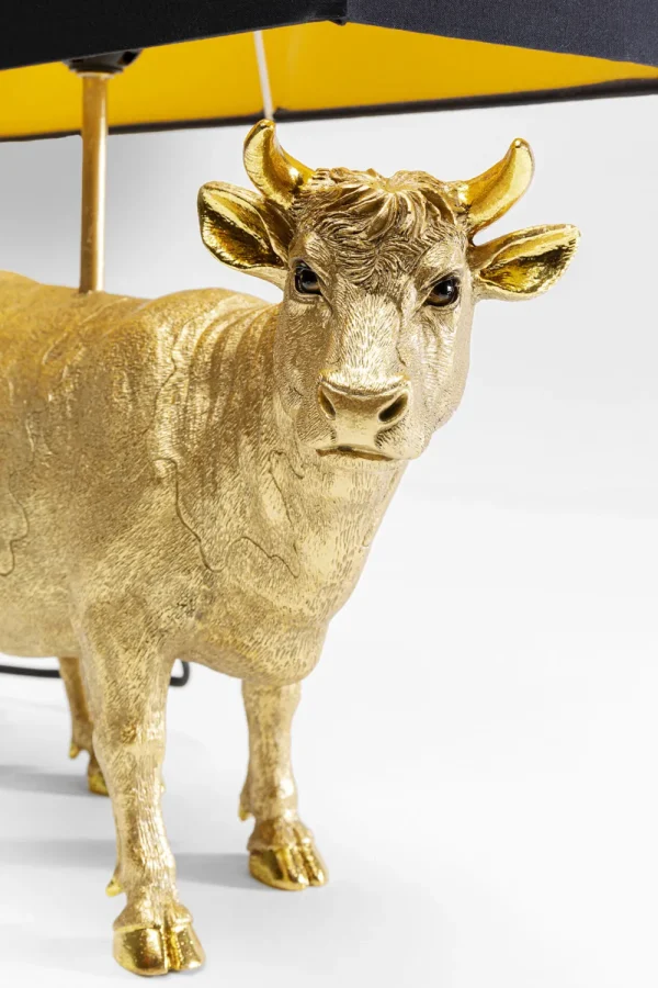 KARE Design Tafellamp Cow Gold 52cm
