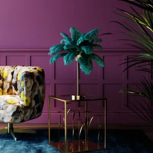 KARE Design Tafellamp Feather Palm Green 60cm