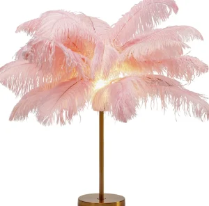 KARE Design Tafellamp Feather Palm Pink 60cm