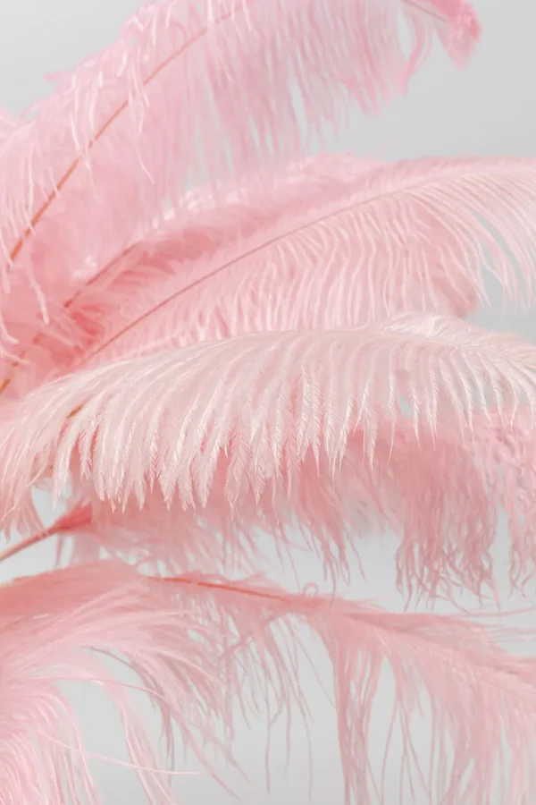 KARE Design Tafellamp Feather Palm Pink 60cm