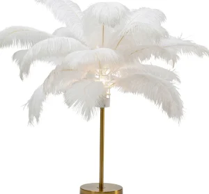 KARE Design Tafellamp Feather Palm White 60cm