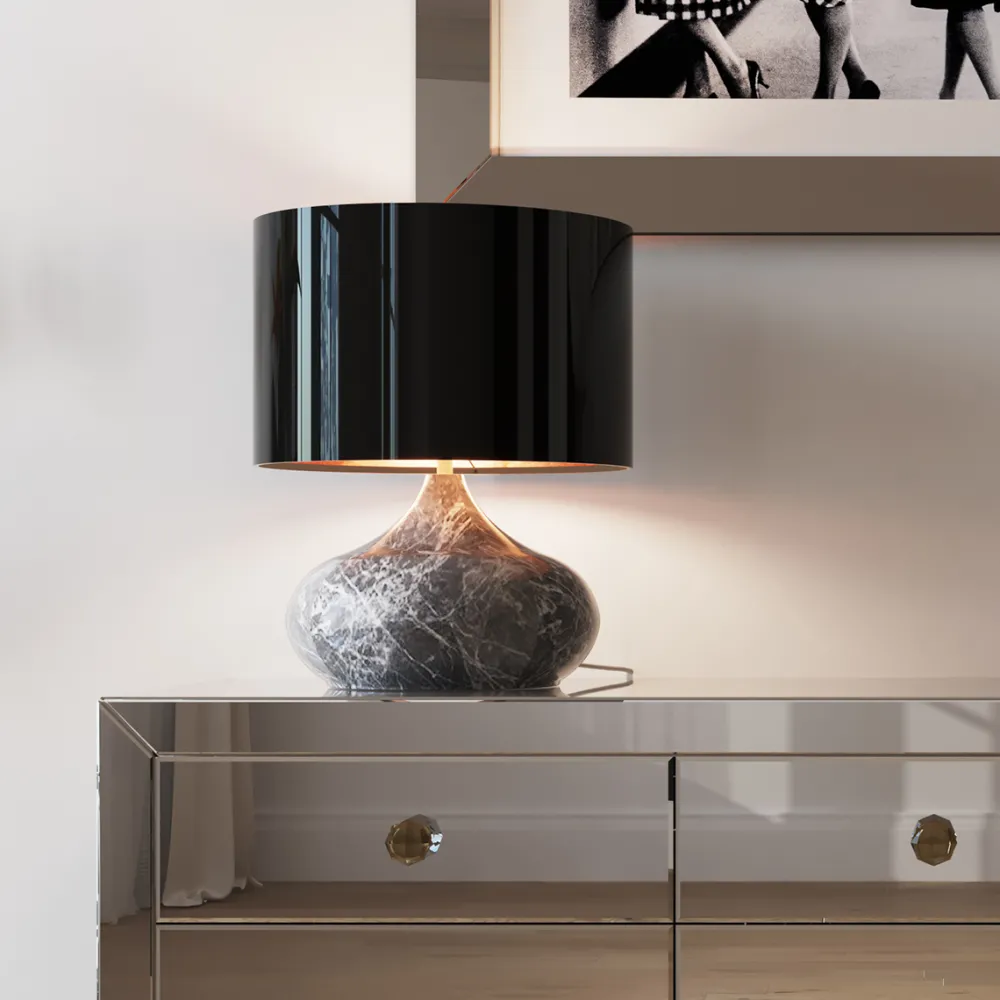 tafellamp_mamo_deluxe_grey_cm_0.webp KARE Design Tafellamp Mamo Deluxe Grey 38cm