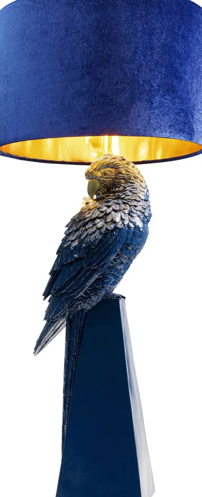 KARE Design Tafellamp Parrot Blue 84cm