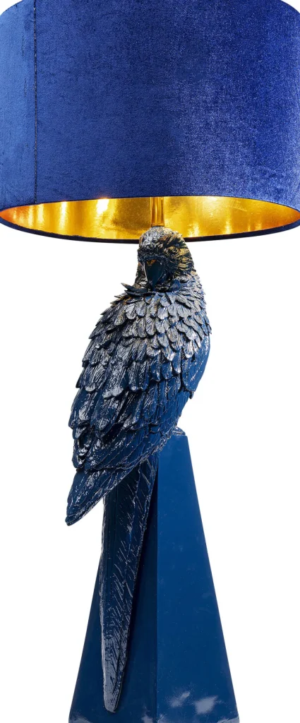 KARE Design Tafellamp Parrot Blue 84cm