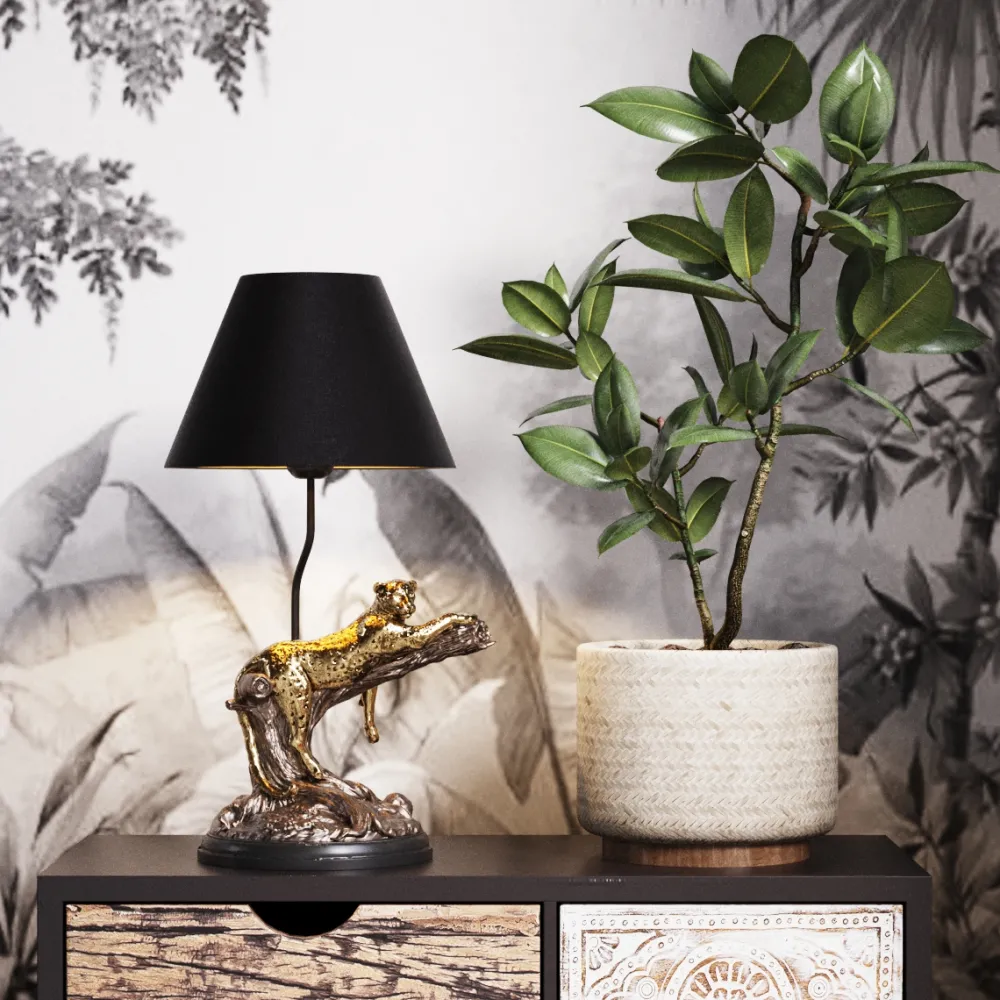 tafellamp_relax_leopard_0.webp KARE Design Tafellamp Relax Leopard