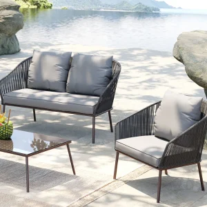 KARE Design Tuinset Elba Grey Quattro (4/part)