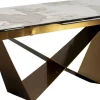KARE Design Uitschuifbare Eettafel Connesso Brass 200(+60)x100cm