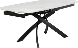 KARE Design Uitschuifbare Eettafel Twist Onyx 120(30+30)x90cm