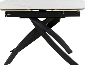KARE Design Uitschuifbare Eettafel Twist Onyx 120(30+30)x90cm