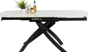 KARE Design Uitschuifbare Eettafel Twist Onyx 120(30+30)x90cm