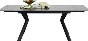 KARE Design Uitschuifbare Eettafel Xenia Black 140(30+30)x80cm