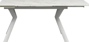 KARE Design Uitschuifbare Tafel Xenia White 140(+30+30)x80cm