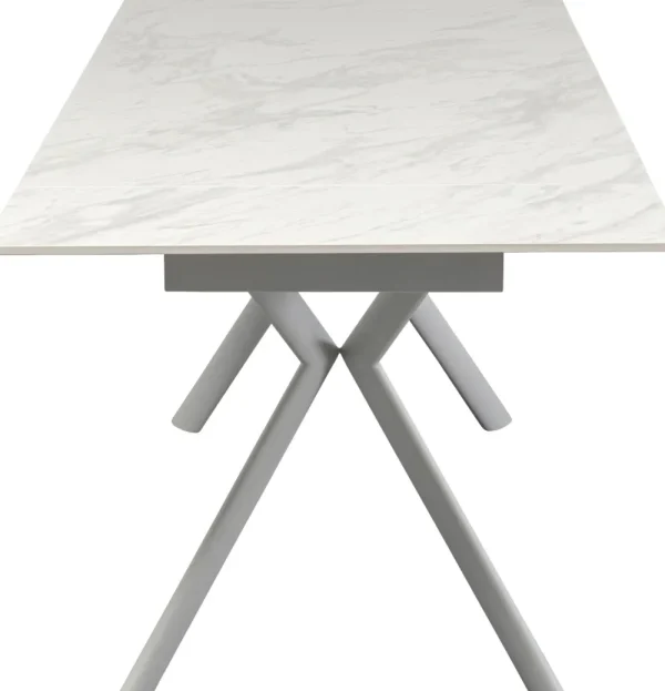 KARE Design Uitschuifbare Tafel Xenia White 140(+30+30)x80cm