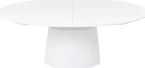 KARE Design Uitschuiftafel Benvenuto Wit 200(50)x110cm