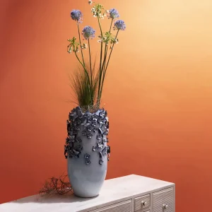 KARE Design Vaas Butterflies Lichtblauw 50cm