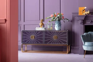 KARE Design Vaas Butterflies Lichtblauw 35cm