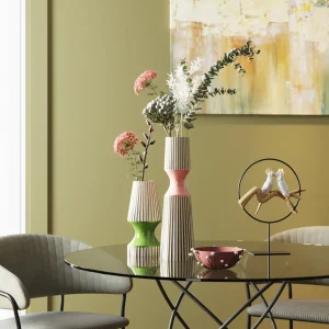 KARE Design Vaas Calabria Green 26cm