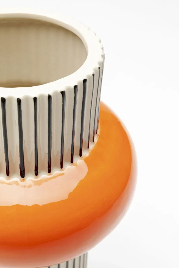 KARE Design Vaas Calabria Orange 28cm