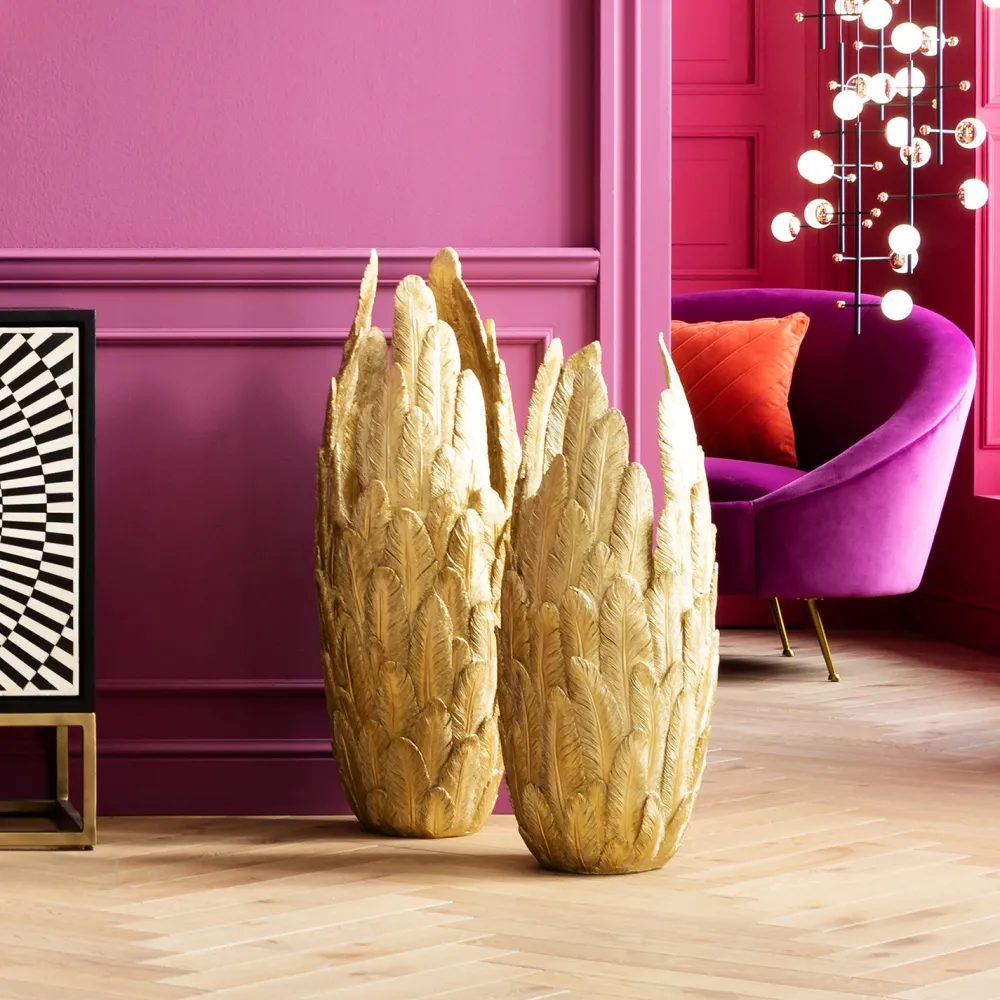 vaas_feathers_goud_cm_0.webp KARE Design Vaas Feathers Goud 91cm