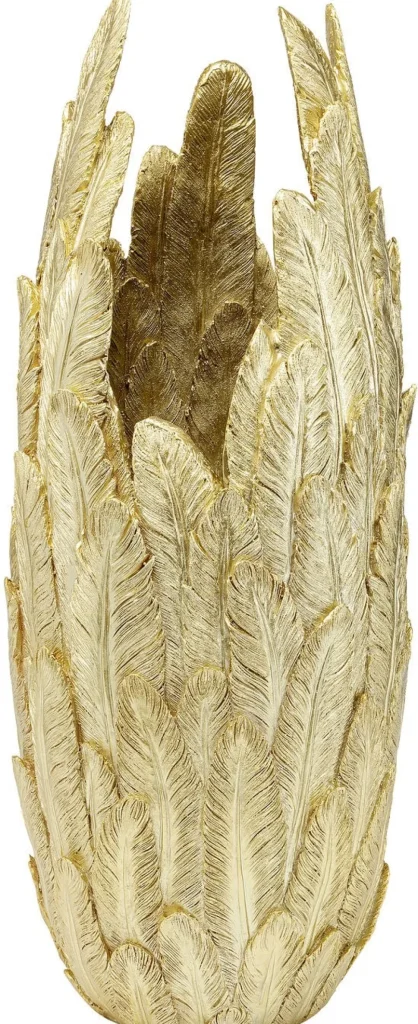 KARE Design Vaas Feathers Goud 80cm