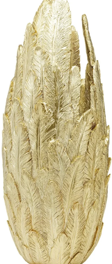 KARE Design Vaas Feathers Goud 80cm