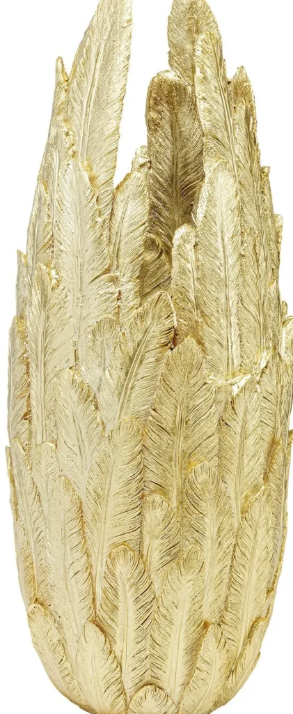 KARE Design Vaas Feathers Goud 80cm