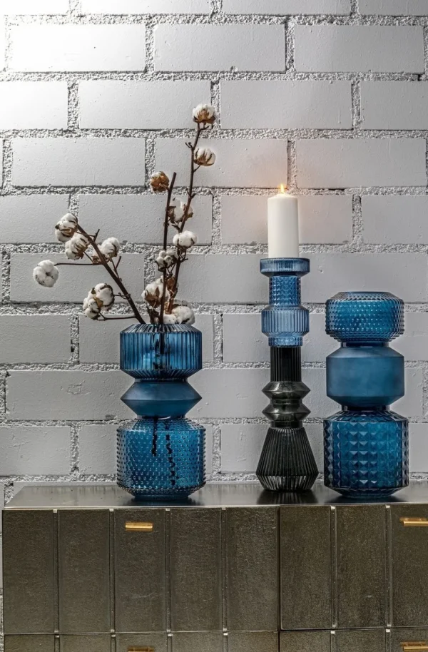 KARE Design Vaas Marvelous Duo Blauw 36cm