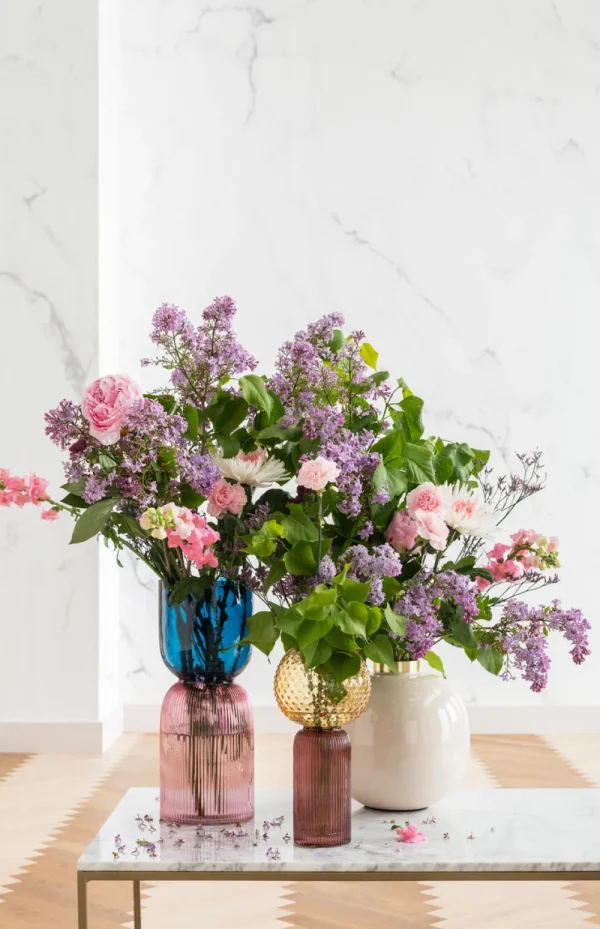 KARE Design Vaas Marvelous Duo Blauw Lila 40cm