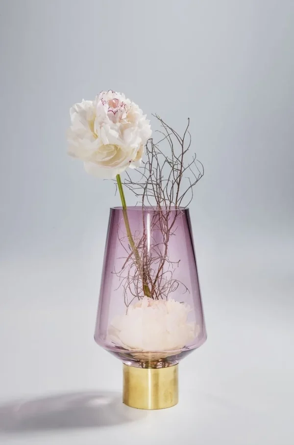 KARE Design Vaas Noble Ring Lila 26cm