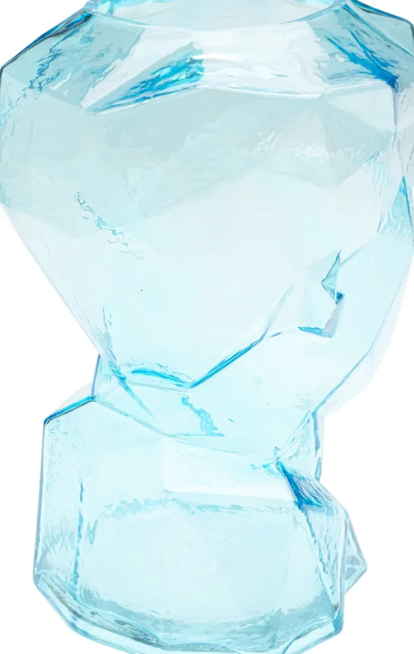 KARE Design Vaas Prisma Face Light Blue 30cm