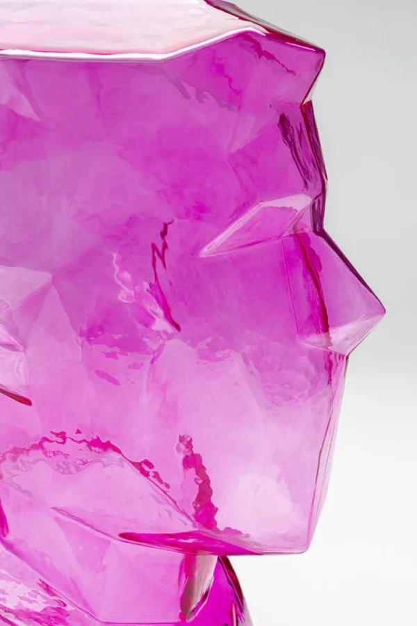 KARE Design Vaas Prisma Face Pink 30cm