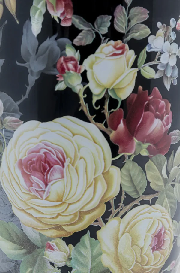 KARE Design Vaas Rose Magic Zwart 27cm