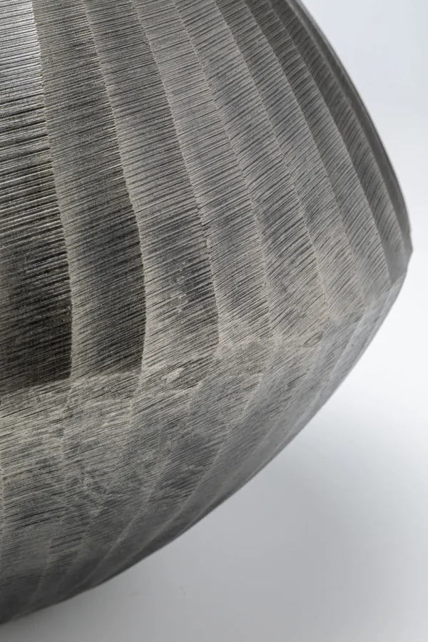 KARE Design Vaas Sacramento Carving Silver 30cm