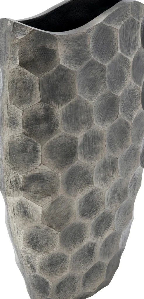 KARE Design Vaas Sacramento Comb Silver 59cm