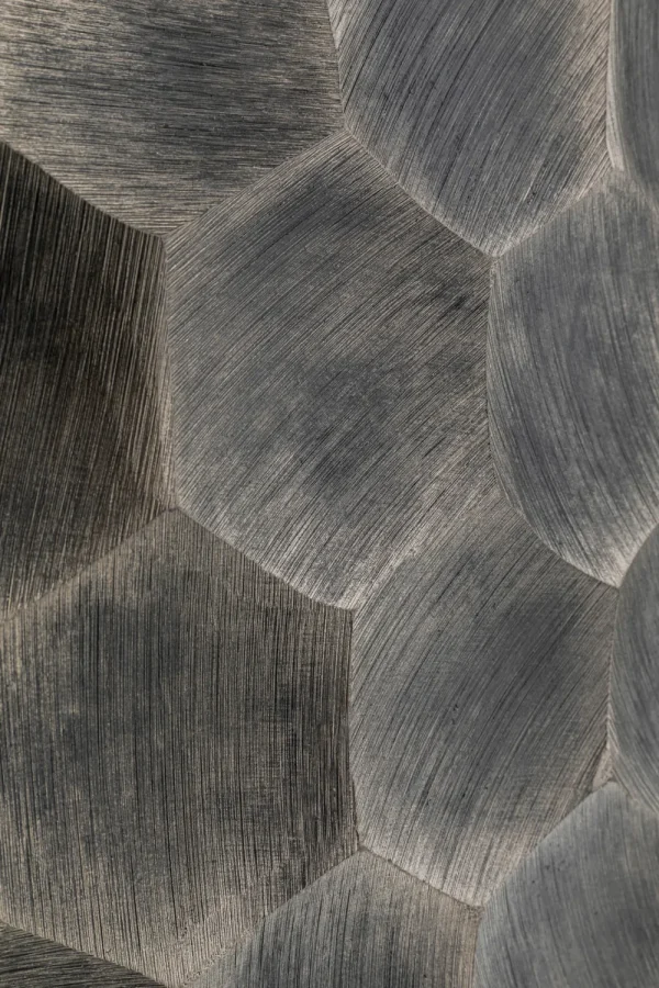 KARE Design Vaas Sacramento Comb Silver 59cm