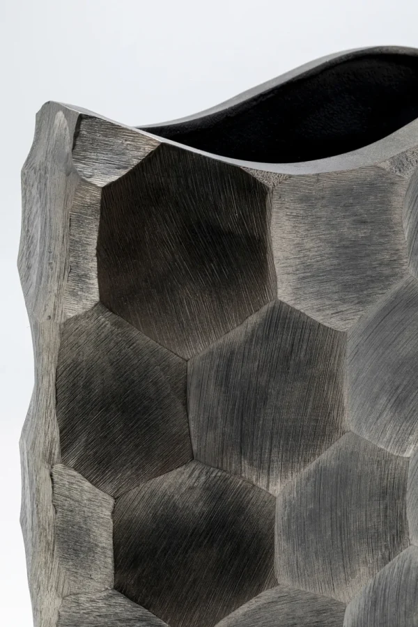 KARE Design Vaas Sacramento Comb Silver 59cm