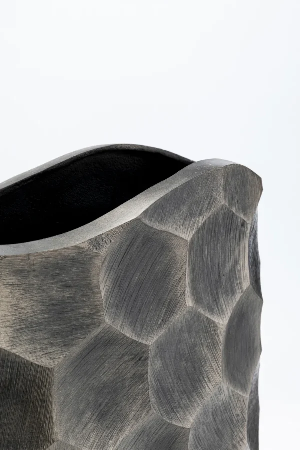 KARE Design Vaas Sacramento Comb Silver 59cm