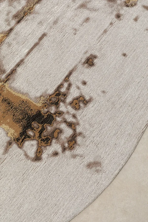 KARE Design Vloerkleed Abstract Grey Line Ø200cm