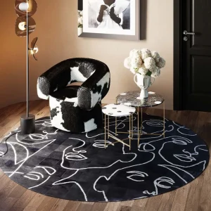 KARE Design Vloerkleed Art Faces Ø250cm