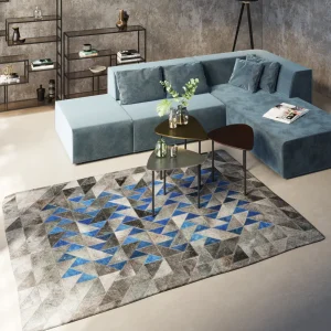 KARE Design Vloerkleed Triangle Grijs 170x240cm