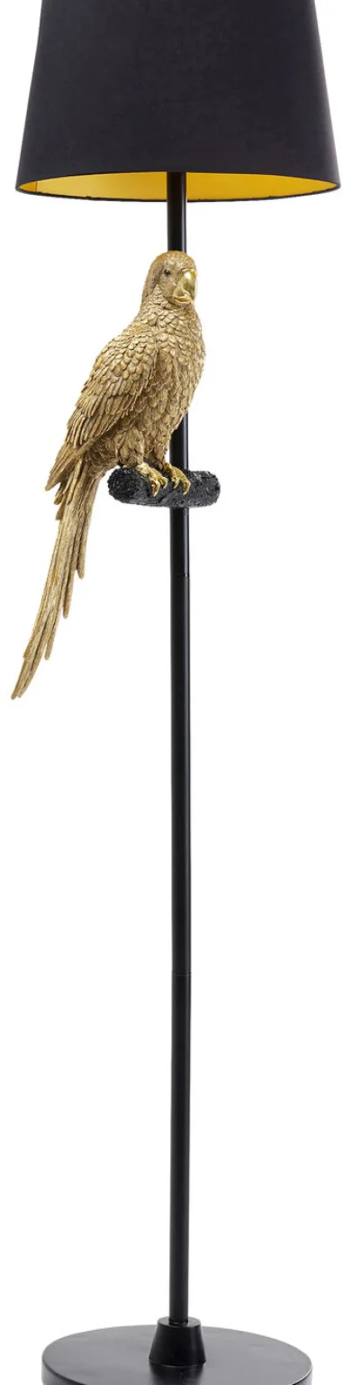 KARE Design Vloerlamp Animal Parrot Gold 176cm