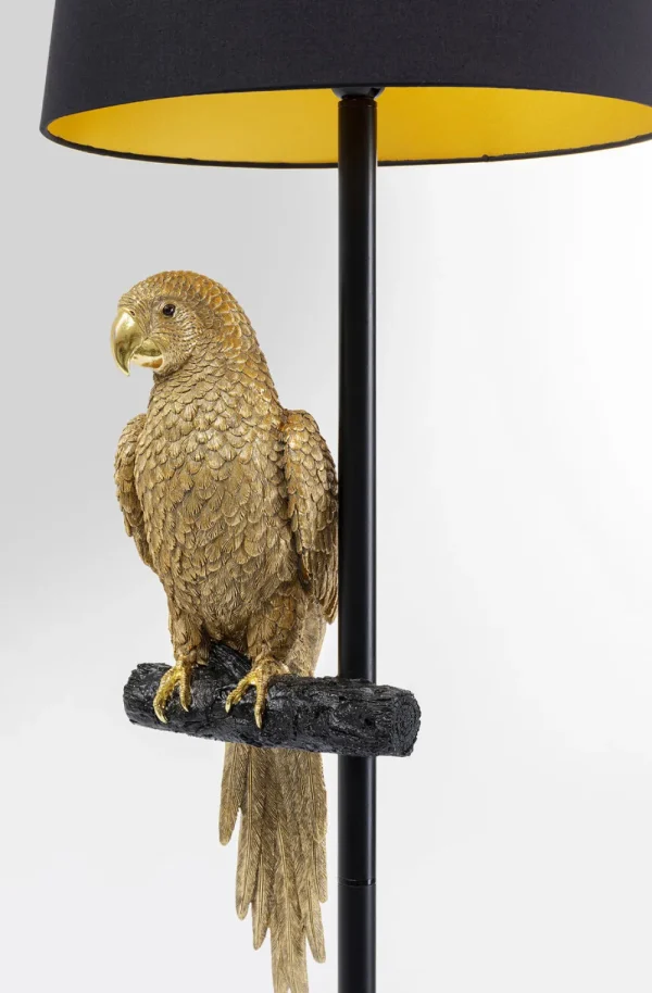 KARE Design Vloerlamp Animal Parrot Gold 176cm