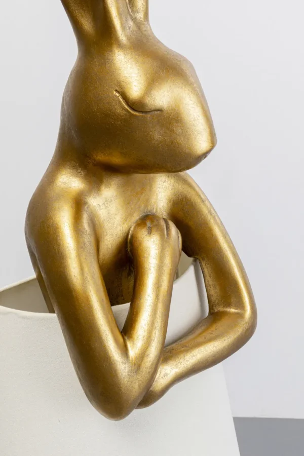 KARE Design Vloerlamp Animal Rabbit Gold-White 150cm