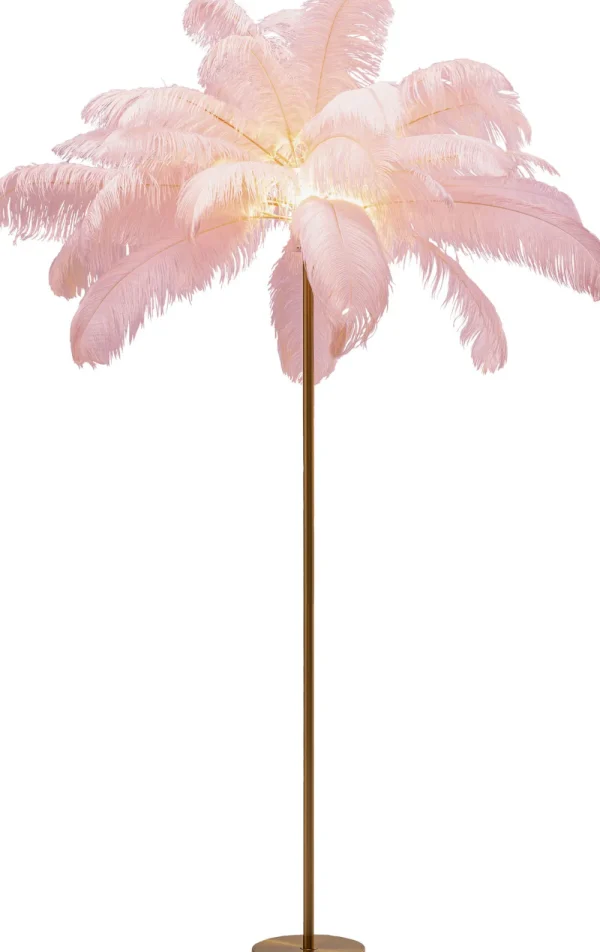 KARE Design Vloerlamp Feather Palm Pink 165cm