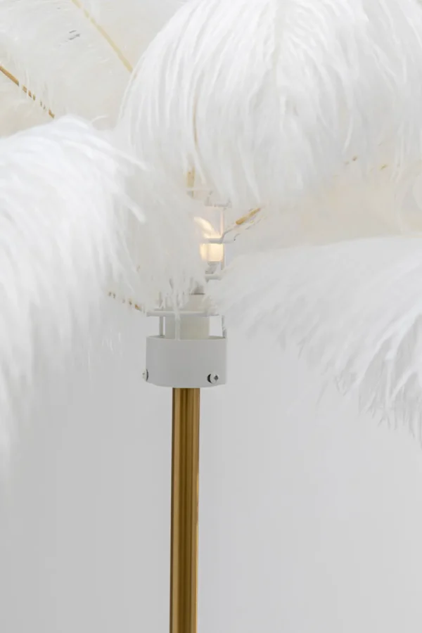 KARE Design Vloerlamp Feather Palm White 165cm