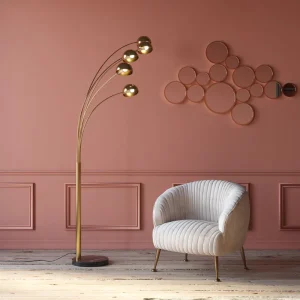 KARE Design Vloerlamp Five Fingers Messing