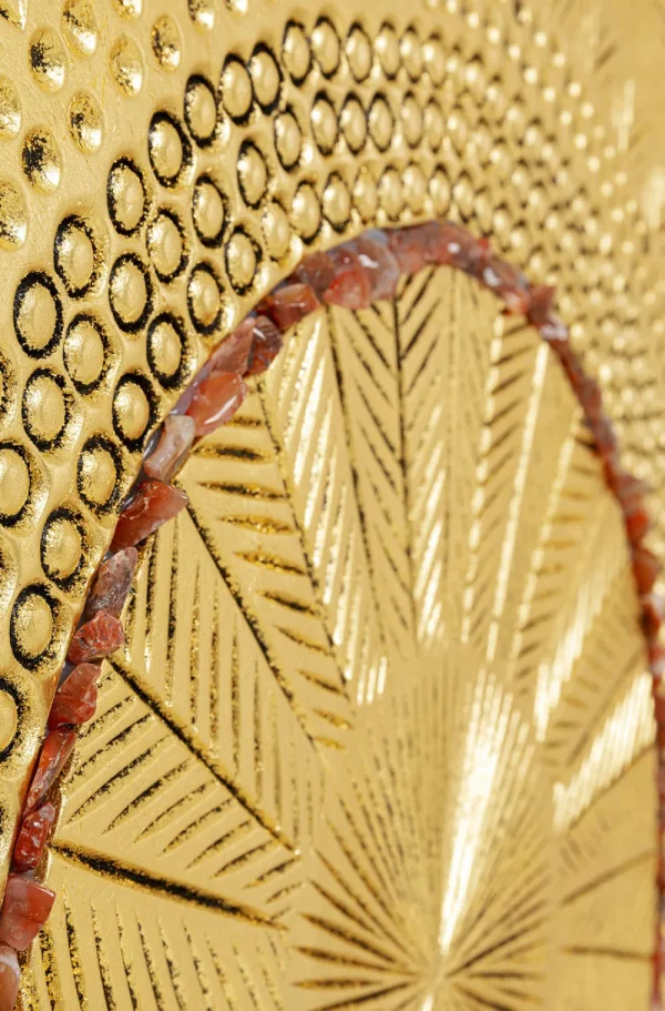 KARE Design Wanddecoratie Art Geometric Circle Goud 120x120cm