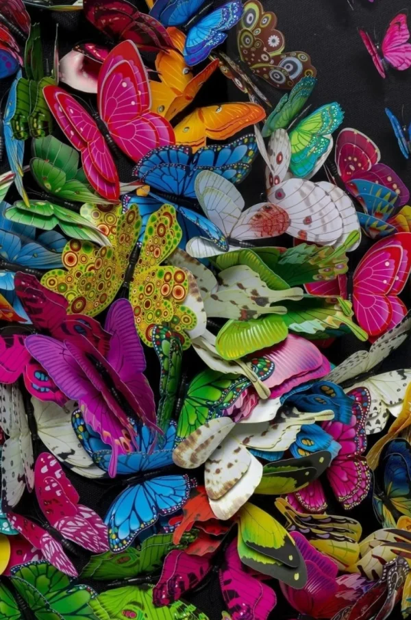 KARE Design Wanddecoratie Farfalla 120x120cm